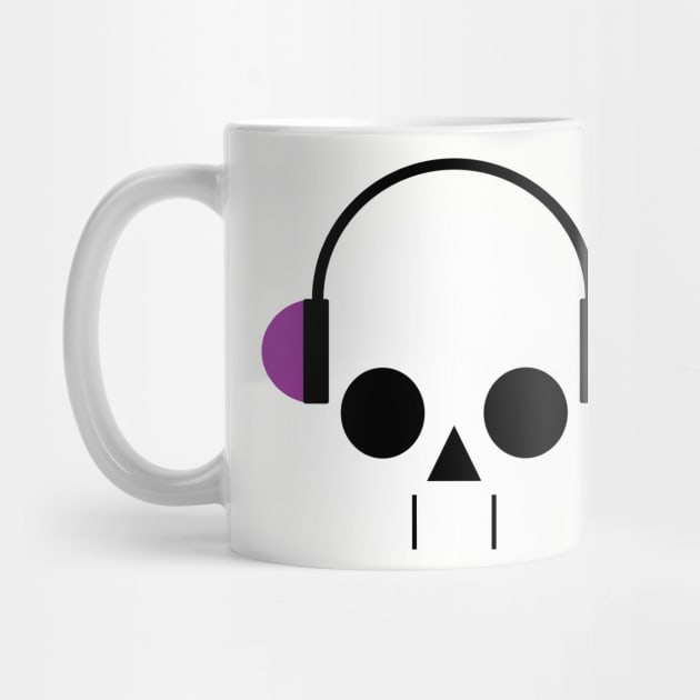 Skull with Headphones by poshke